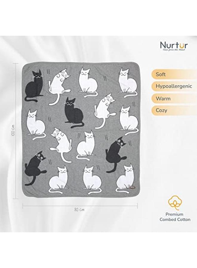 نورتر بطانية أطفال منسوجة من القطن بنسبة 100% Trha24226 - Image 4