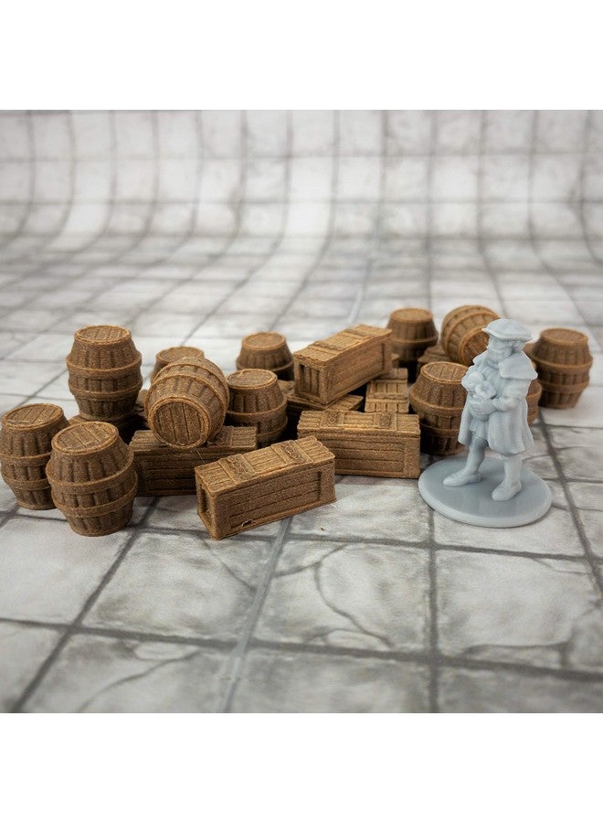 Extruded Gaming Armory Crates And Gunpowder Barrels - Image 3