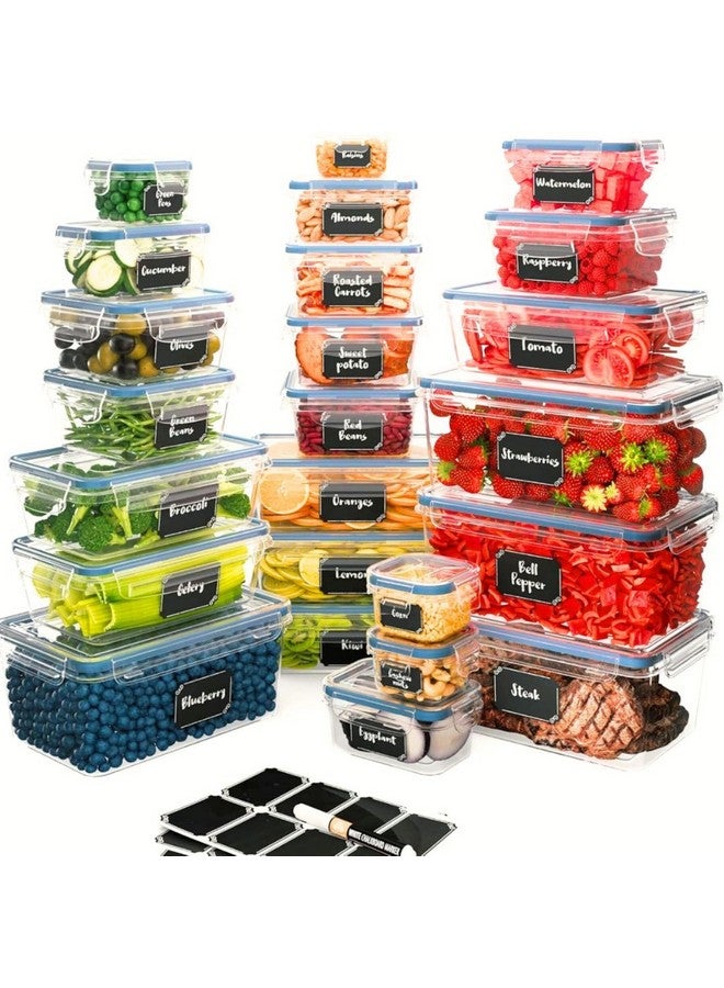 Chef's Path Chefs Path 48 Piece BPA-Free Plastic Food Storage Container Set with 24 Containers and 24 Lids for Kitchen Pantry Organization and Meal Prep - Image 1