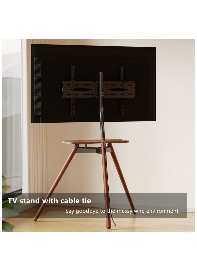 HXDream TV Stand,Tripod Base,adjustable height and pitch angle,Fits 32-75 inch TV or Monitor,with storage panel,Suitable for conference rooms,living rooms, bedrooms  - Image 5