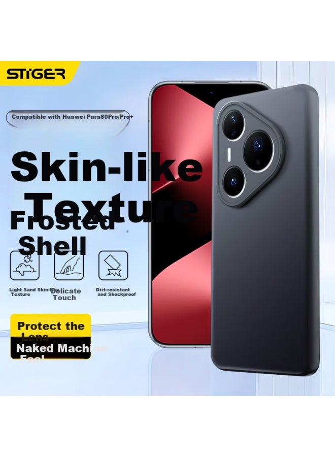 Stiger [Skin Feel Matte] Suitable For Huawei Pura 80 Pro/Pro+ Phone Case Huawei P800 Pro/Pro+ Protective Cover Full Package Anti-Fall Skin-Friendly Matte Anti-Fingerprint Shell For Men And Women - Image 1