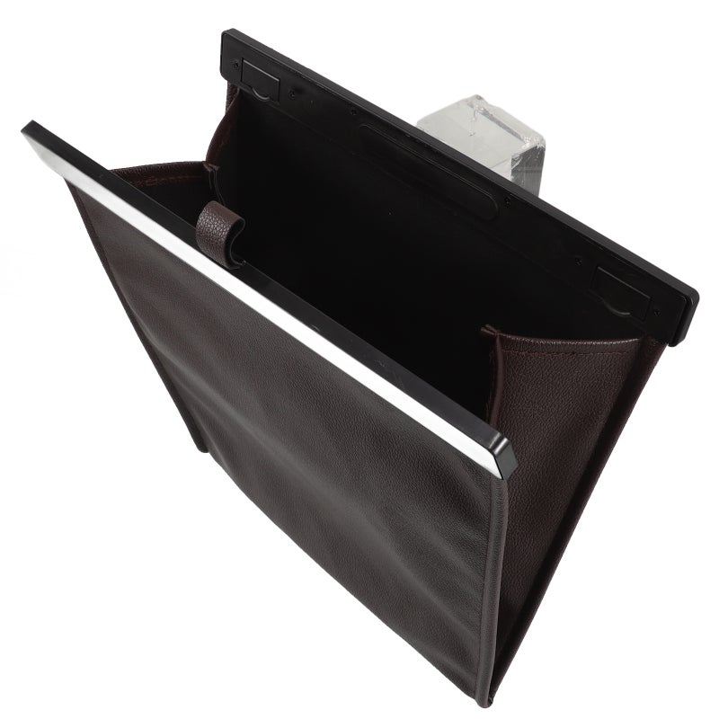 Car Interior Accessory Car Trash Can Multipurpose Hanging Garbage Bag Waste Container Magnetic Storage Bag For Car Back Seat - Image 5