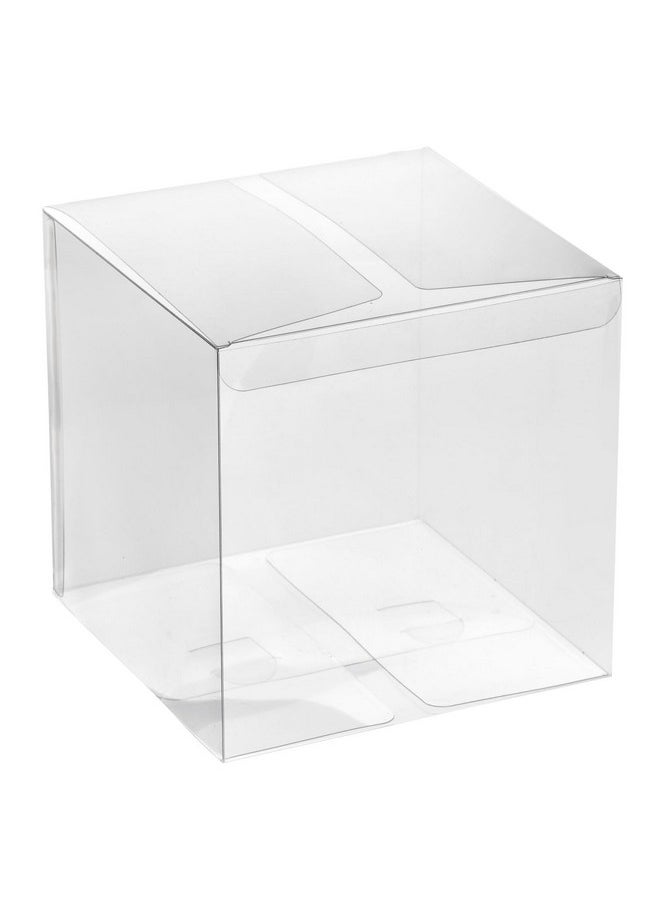 Juvale 30Pack Clear Gift Boxes 6X6X6 In Square Plastic Transparent Boxes For Cakes Wedding Baby Shower Birthday Party  - Image 5