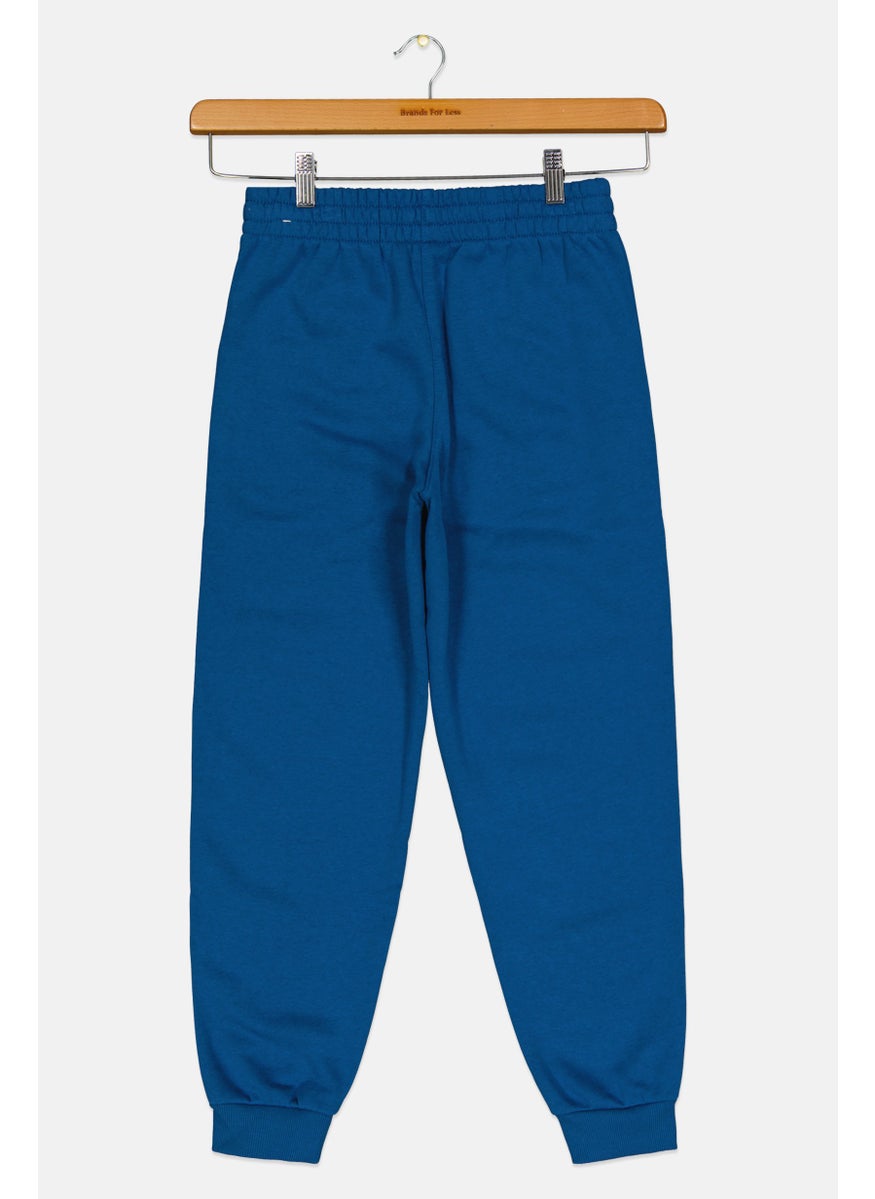 Nike Kids Boy Embroidered Logo Outdoor Sweatpants, Blue  - Image 2