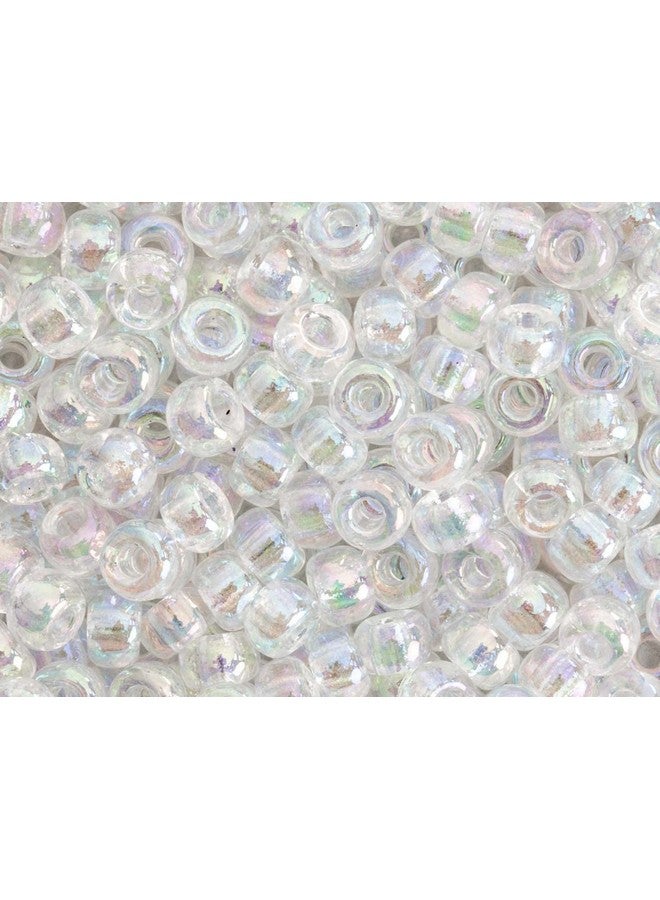 Miyuki Round Seed Bead Size 8/0 22G Crystal Ab