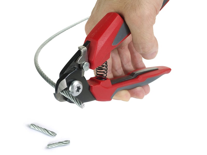 Ascend Tools 7 inch Wire Rope & Electrical Cable Cutter for Railing, Aircraft Seismic Structural Bicycle Cable | Induction Hardened Blades, No Frayed Cuts - Image 3