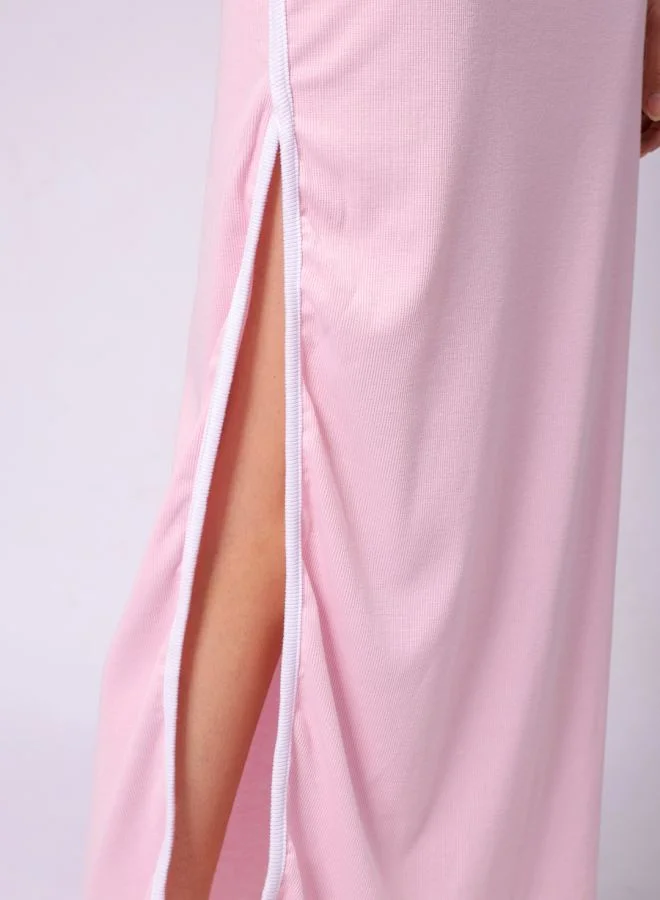 مرفوعة Women Fitted Casual Solid Maxi Dress
