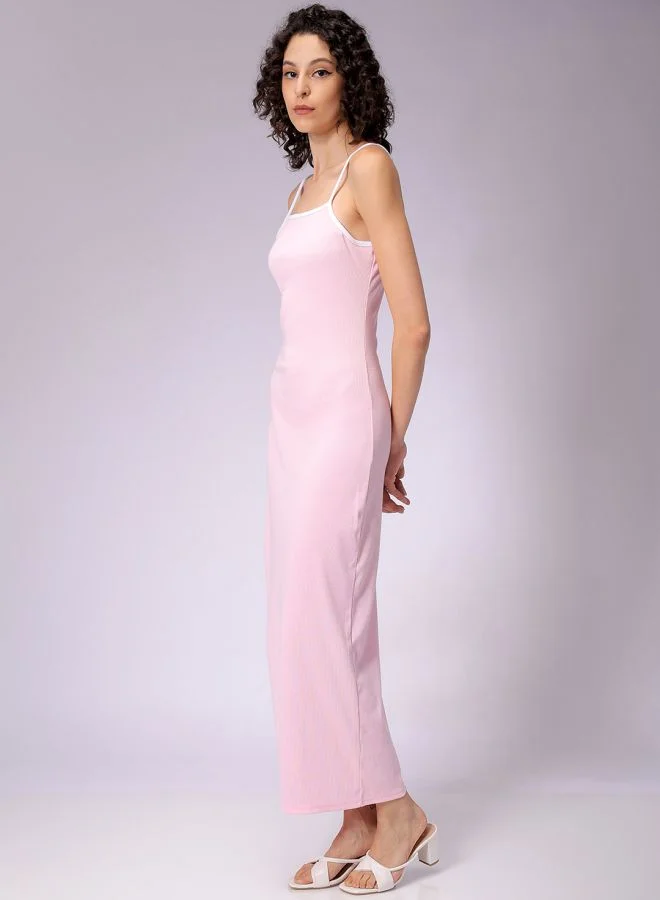 مرفوعة Women Fitted Casual Solid Maxi Dress