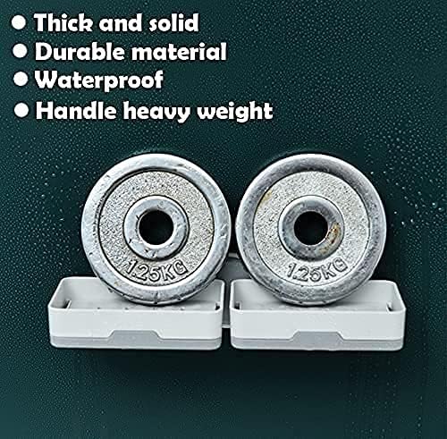 Koyet Self Adhesive Wall Mounted Soap Holder for Bathroom Plastic Soap Dish with Drain Tray Soap Dish for Bathroom and Kitchen, No Drilling Needed (Single Layer Plastic soap Dish) - Image 5