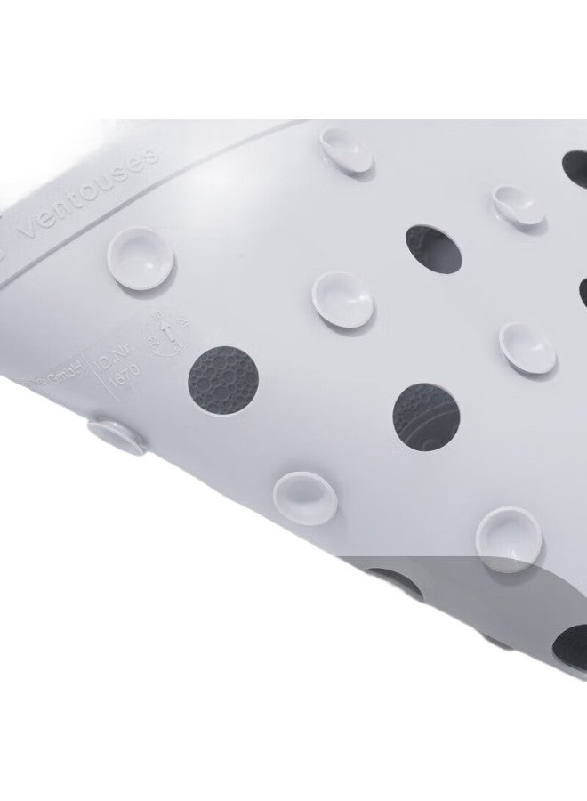 Ridder German Imported Tpe Bathroom Non-Slip Mat, Round Dotted Hollow Non-Slip Mat, Light Gray, 52Mm Diameter - Image 2