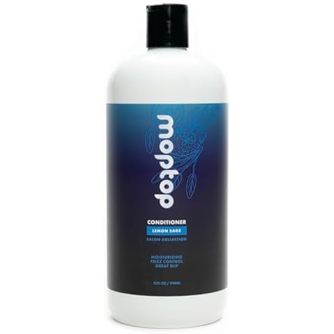 MopTop 32OZ SALON DAILY CONDITIONER FOR DRY, THICK, WAVY, CURLY & KINKY-COILY, COLOR TREATED & NATURAL HAIR, MADE W/ALOE & HONEY REDUCE FRIZZ, INCREASE MOISTURE, MANAGEABILITY FOR SMOOTH, SILKY HAIR - Image 2