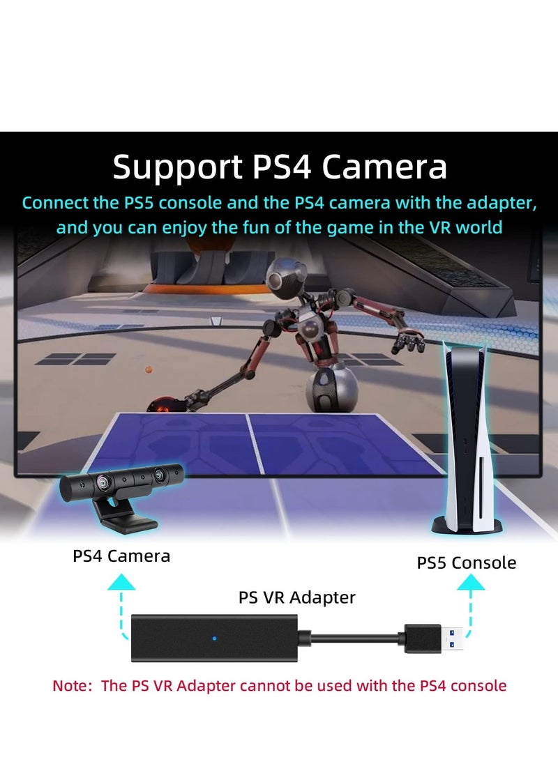 Generic - PS VR Camera Adapter Cable PS4 Camera Adapter for PSVR on PS5 Male to Female Converter Cable Mini Camera Adapter Cable on PS5(Not for PS5 Slim) - Image 1