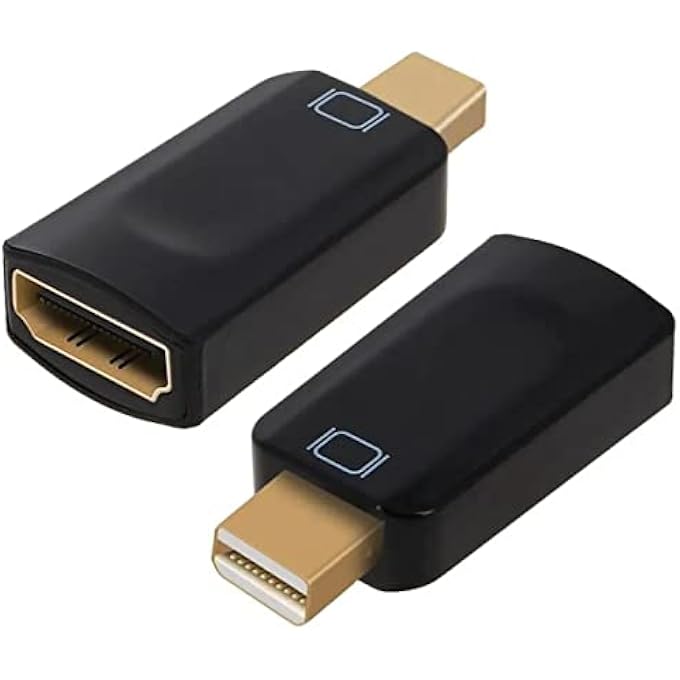 rayihni MINI DP THUNDERBOLT MINI DISPLAY PORT MALE TO HDMI FEMALE ADAPTER CONVERTER (MINI DP TO HDMI) - Image 1