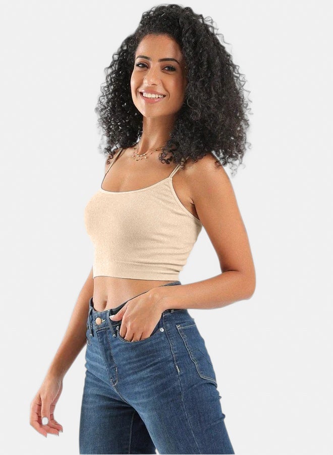 Carina Spaghetti Straps Cropped Top - Image 2