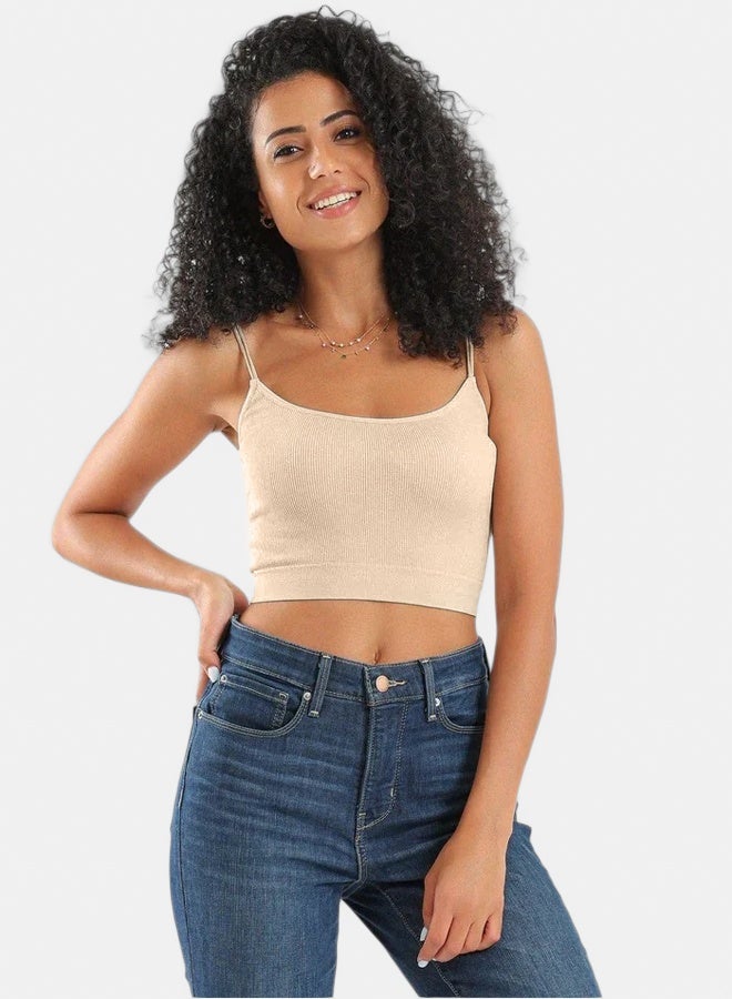 Carina Spaghetti Straps Cropped Top - Image 1