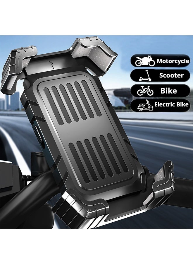 ويل آب حامل هاتف للدراجات مقاوم للماء، حامل مقود دراجة نارية، مشبك هاتف محمول للدراجات الجبلية، مشبك هاتف سكوتر قابل للتعديل بحرية - Image 1