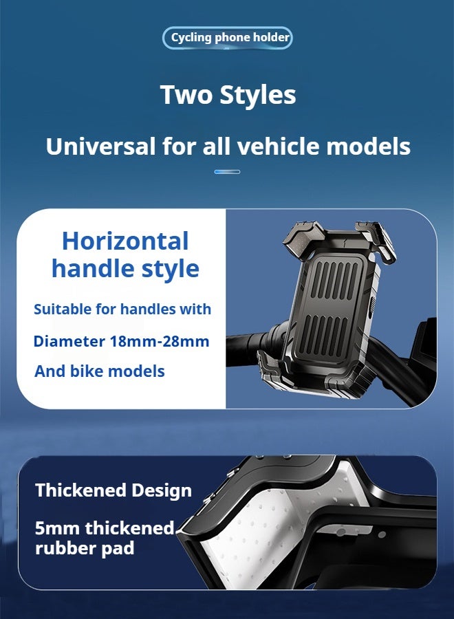ويل آب حامل هاتف للدراجات مقاوم للماء، حامل مقود دراجة نارية، مشبك هاتف محمول للدراجات الجبلية، مشبك هاتف سكوتر قابل للتعديل بحرية - Image 5