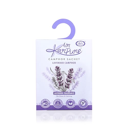 Cycle Pure Karpure Camphor Sachet - Pack of 3 | Air Freshener for Bathroom, Toilets, Wardrobes, Homes, & Offices | Thyme, Lavender, & Original Camphor Fragrance | Each Lasts up to 30 Days - Image 2
