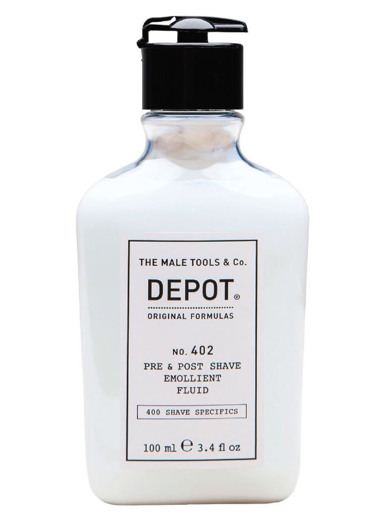 Depot No. 402 Pre and Post Shave Emollient Fluid Soothing and Refreshing 100ml - Image 1