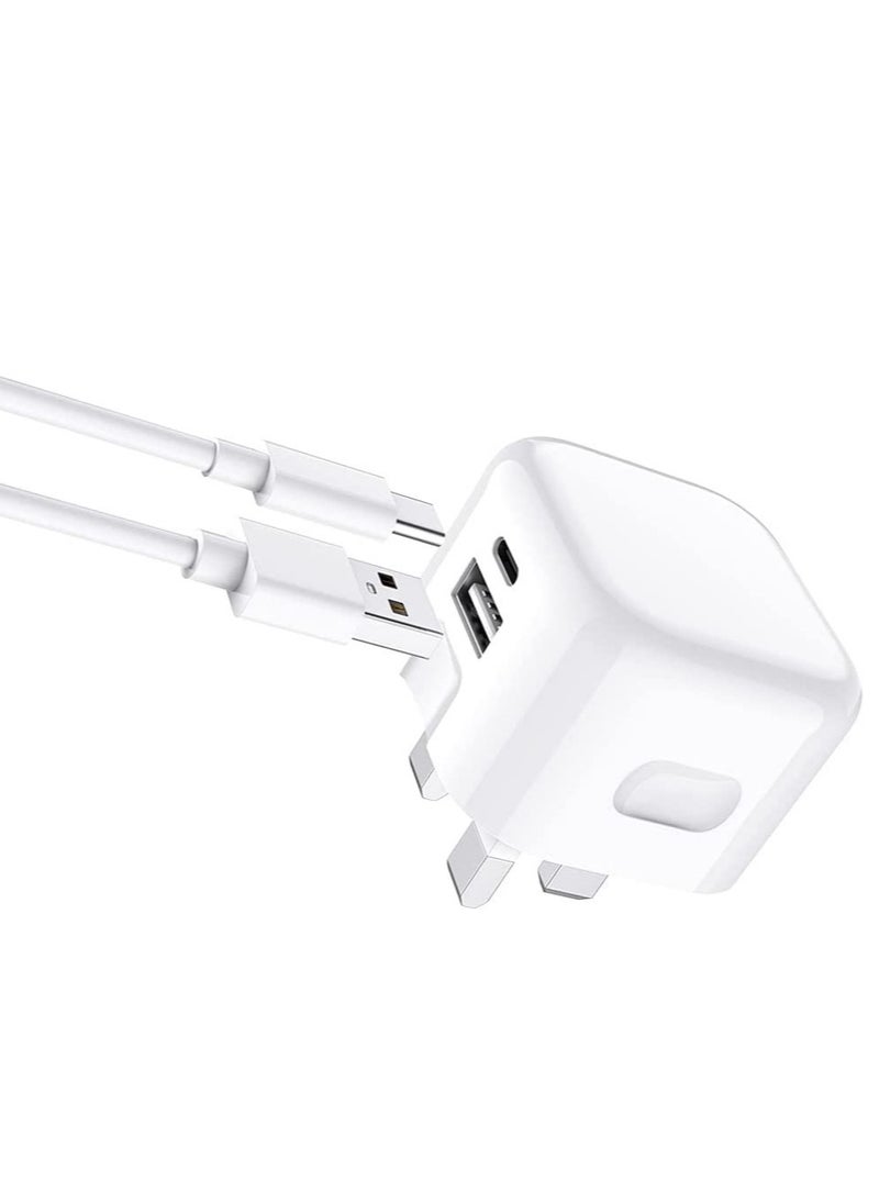 Gravity For Nothing Phone 2 / Nothing Phone 1 Charger, 35W Dual Port USB C + USB C Charger Plug, Type C PD Adapter Travel GaN Fast Charger Power Adapter Foldable Phone Charger Plug - Image 2