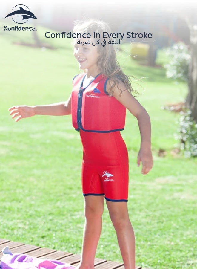 كونفيدينس جاكيت كونفيدنس™ للسباحة | طفو قابل للتعديل للأطفال | حماية من الأشعة فوق البنفسجية | خفيف الوزن وسريع الجفاف | مثالي لدروس السباحة واللعب في الماء | 3 مم نيونبرين | أصفر او احمر - Image 2