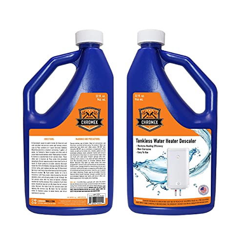 Chromex Tankless Water Heater Descaling Solution | Highly Effective Descaler Restores Heating Efficiency, Quart, 32 fl oz (1) - Image 3