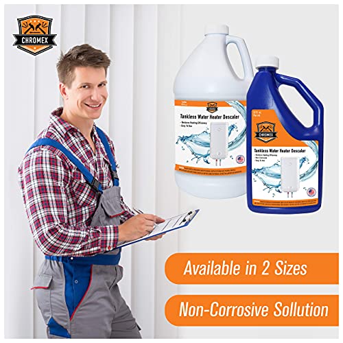 Chromex Tankless Water Heater Descaling Solution | Highly Effective Descaler Restores Heating Efficiency, Quart, 32 fl oz (1) - Image 5