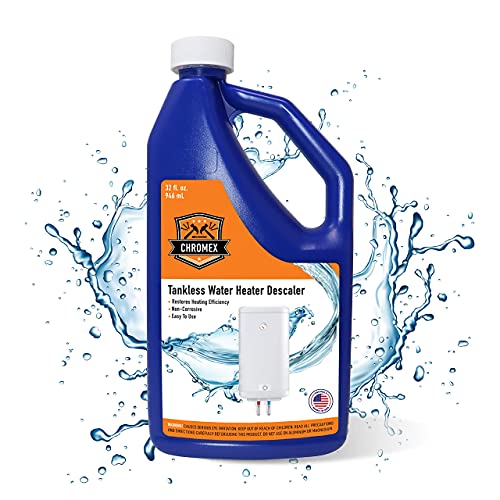 Chromex Tankless Water Heater Descaling Solution | Highly Effective Descaler Restores Heating Efficiency, Quart, 32 fl oz (1) - Image 2