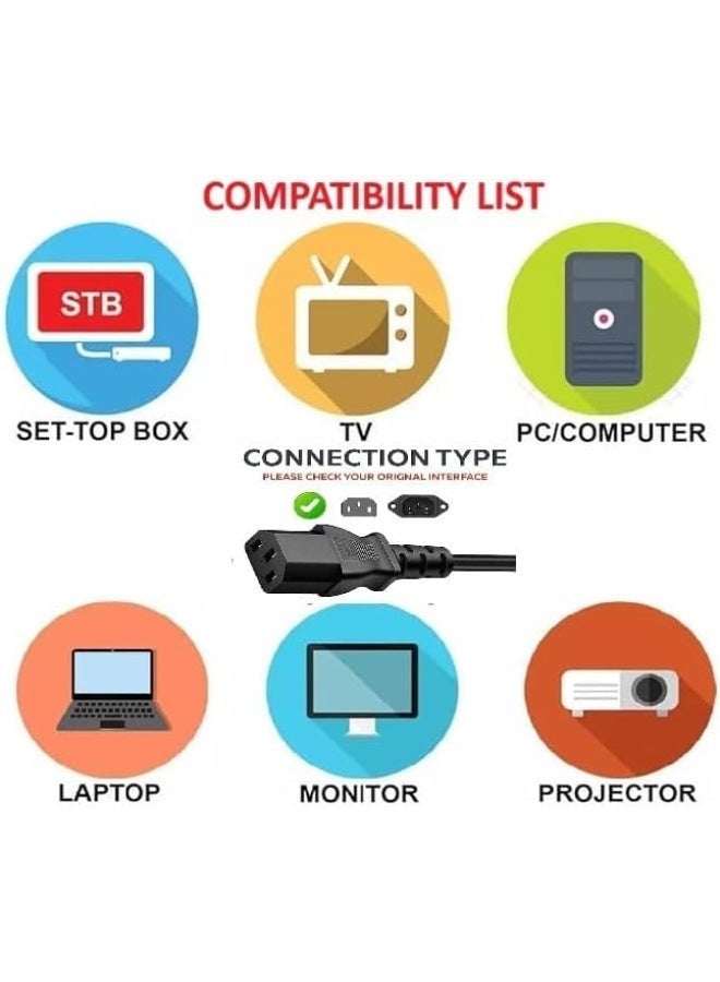 Alyashmac Computer Printer and LCD Monitor and TV UK 3 pin power plug, Computer Printer and LCD Monitor and TV UK 3 pin power plug - Image 2