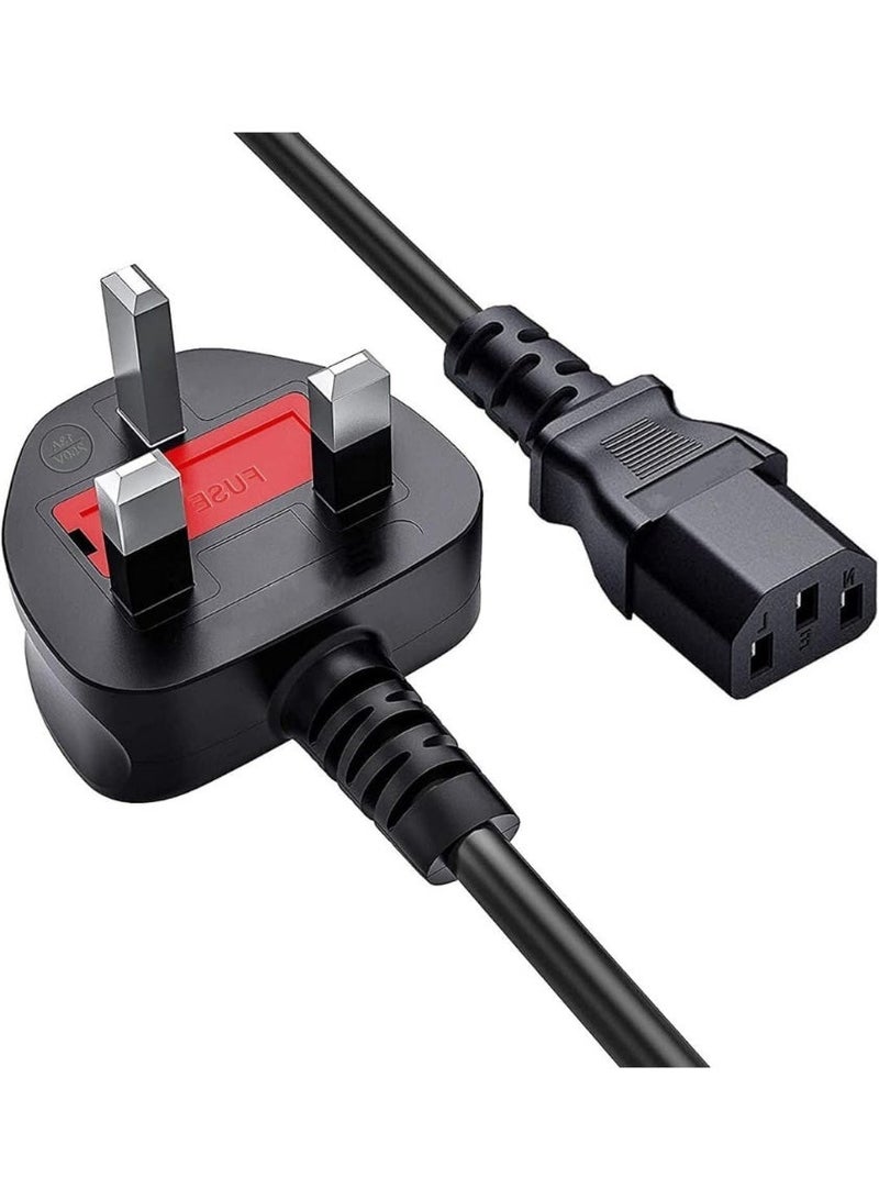 Alyashmac Computer Printer and LCD Monitor and TV UK 3 pin power plug, Computer Printer and LCD Monitor and TV UK 3 pin power plug - Image 1
