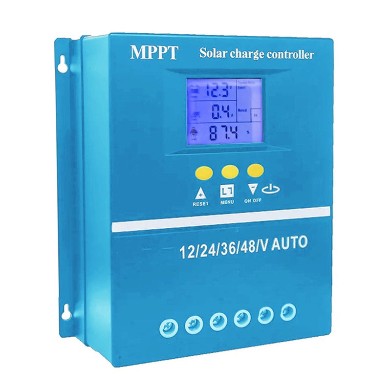 Maximum Power Point Tracking Solar Controller 12/24/36/48V Automatic Identification Intelligent Photovoltaic System Solar Charging Controller LCD Display with Backlight - Image 1