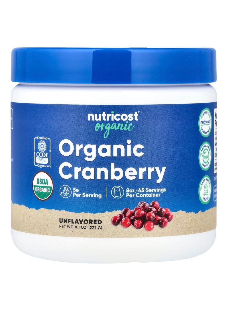 Organic Cranberry, Unflavored, 8.1 oz (227 g)