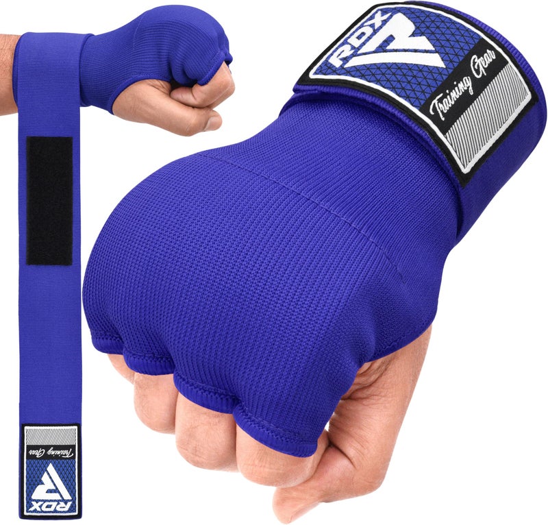 RDX Gel Boxing Hand Wraps Inner Gloves Men Women, Quick 100cm Long Wrist Straps, Elasticated Padded Fist Under Mitts Protection, Muay Thai MMA Kickboxing Martial Arts - Image 1