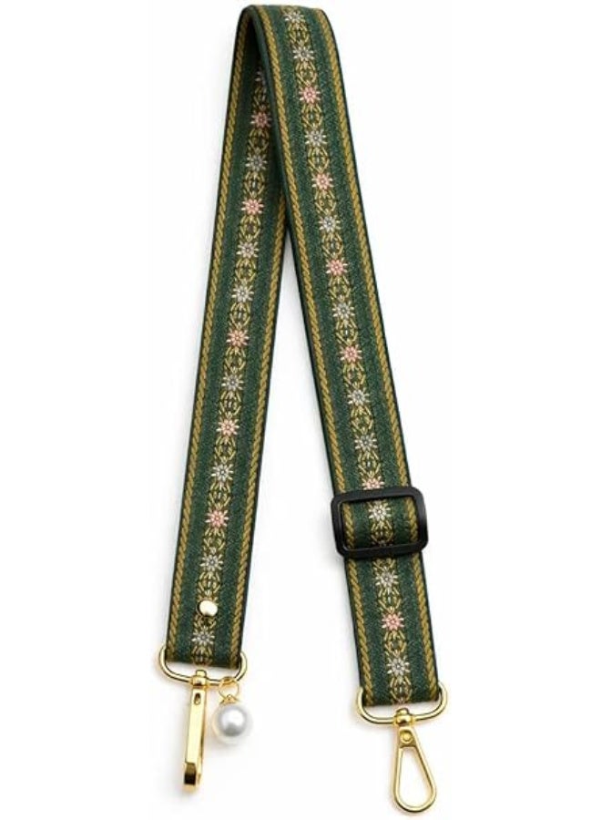 Ecosystem Phone Chain Lanyard, Crystal Rhinestone, Fashion Bling Style, Adjustable Long Strap with Patch, for All Smartphones (Design 3) - Image 1