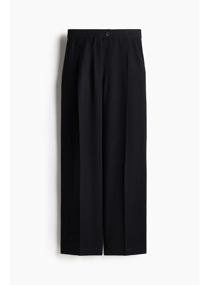 H&M Wide Twill Trousers