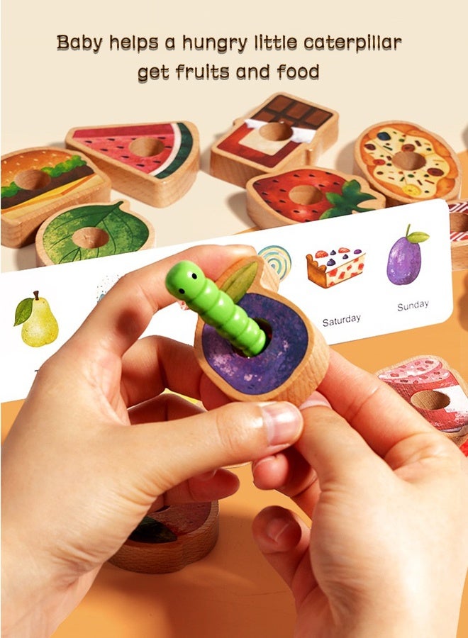 لعبة تعليمية مونتيسوري لتعزيز المهارات الحركية: لعبة خيوط وأشكال خشبية للتركيب والتصنيف للأطفال - هدية مثالية للأعياد ومناسبات الأطفال - Image 2