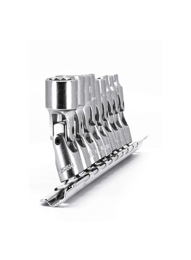 Genius Tools US-209M - 9 Piece 1/4" Drive Universal Hand Socket Set (12-Point), Metric 6mm-14mm Sizes, Cr-V Steel - Image 3