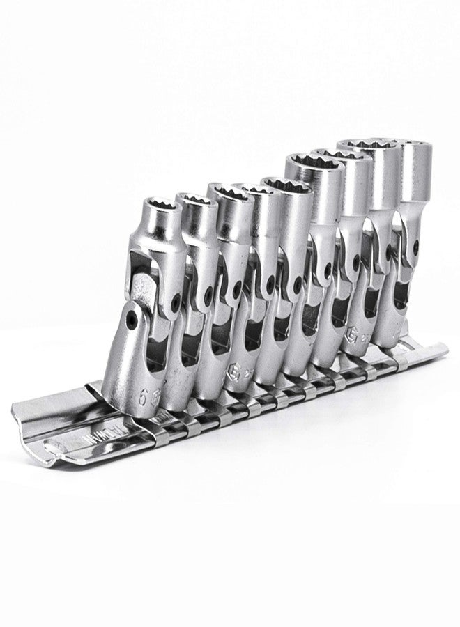 Genius Tools US-209M - 9 Piece 1/4" Drive Universal Hand Socket Set (12-Point), Metric 6mm-14mm Sizes, Cr-V Steel - Image 4