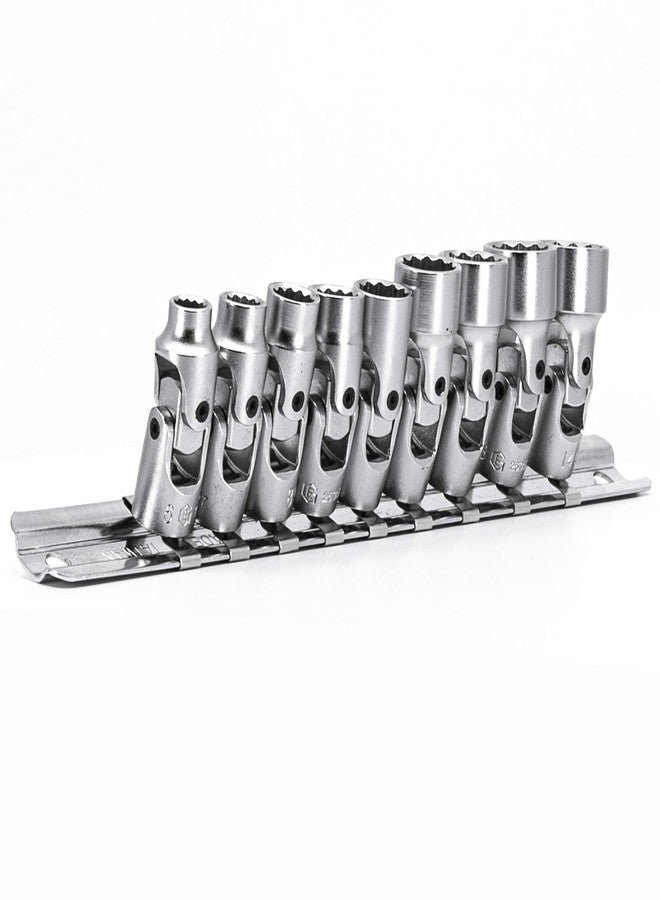 Genius Tools US-209M - 9 Piece 1/4" Drive Universal Hand Socket Set (12-Point), Metric 6mm-14mm Sizes, Cr-V Steel - Image 5