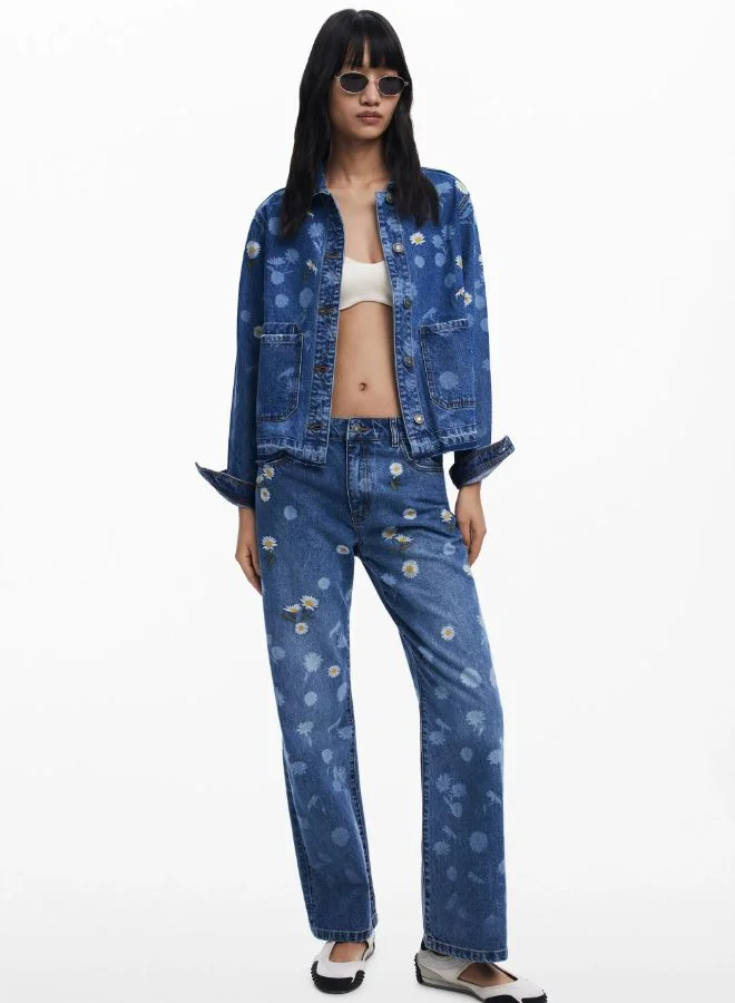 DESIGUAL DAISY DENIM JACKET