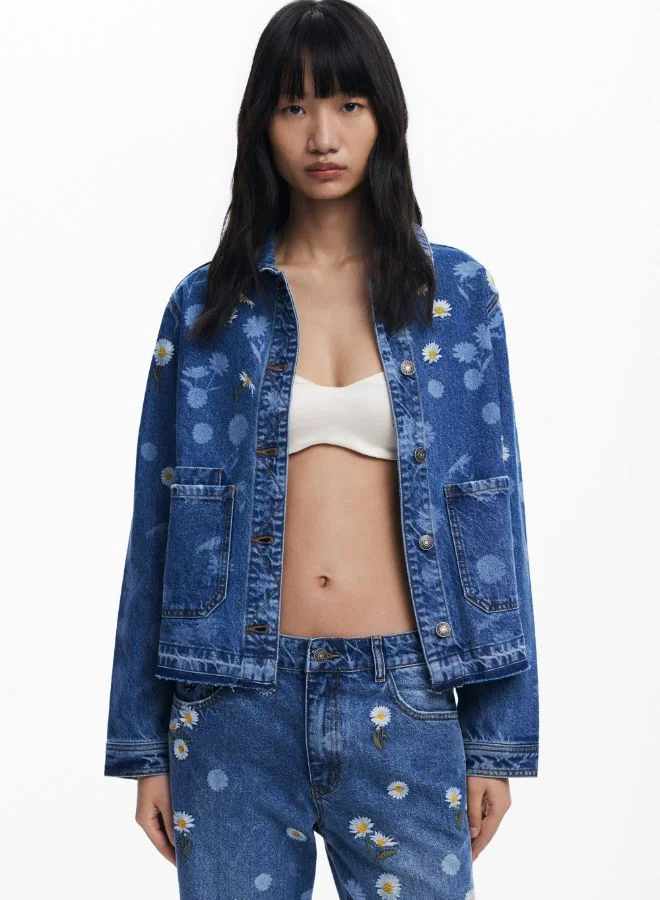 DESIGUAL DAISY DENIM JACKET