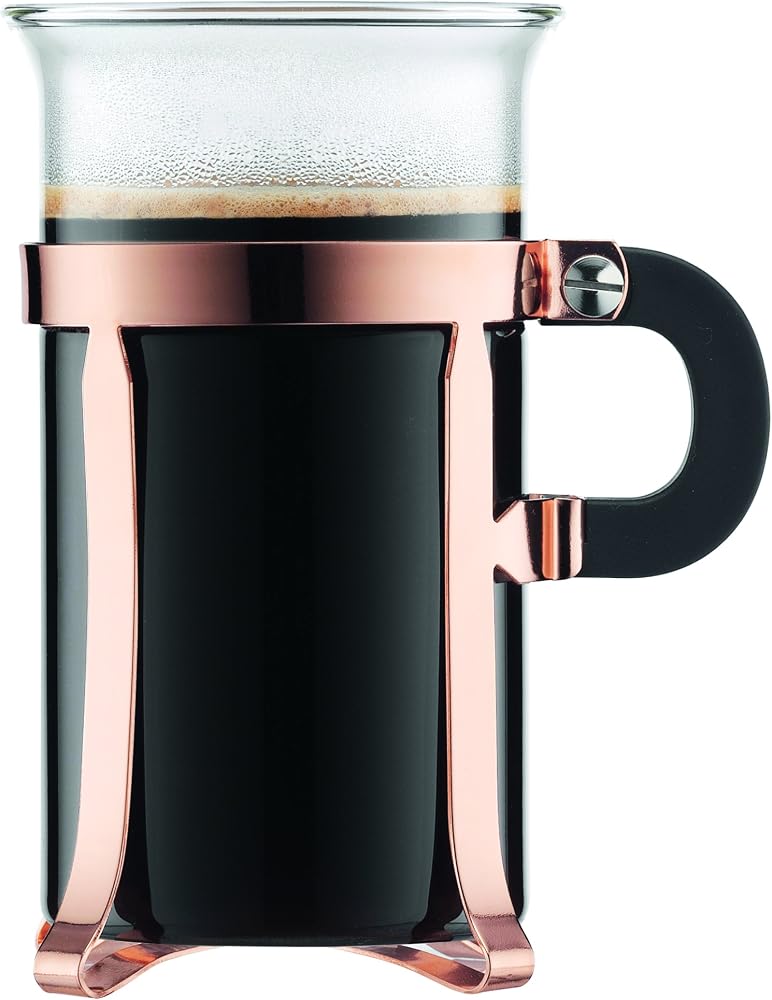 Bodum Chambord French Press Coffee Maker, Capacity 350mL, Silver Color, Heat-Resistant Borosilicate Glass, Stainless Steel Plunger, 1923-16 - Image 1