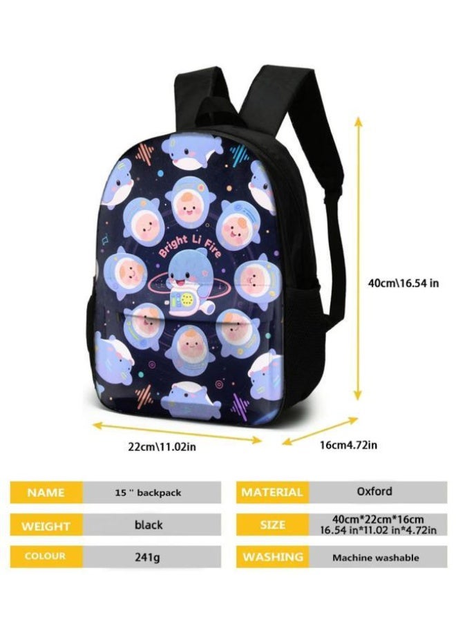 Bright Li Fire Cartoon bag three-piece set, easy to deal with various occasions (available for students, children, friends on outings, mountain climbing, schooling, etc.) | Shoulders + handbags + stationery bags | Back to school season/festival gifts - 3 - Image 5