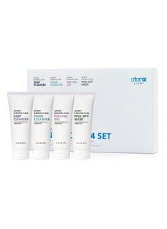 Atomy Evening Care 4 Set Evening Care Foam Cleanser + Deep Cleanser + Peeling Gel + Peeloff Mask