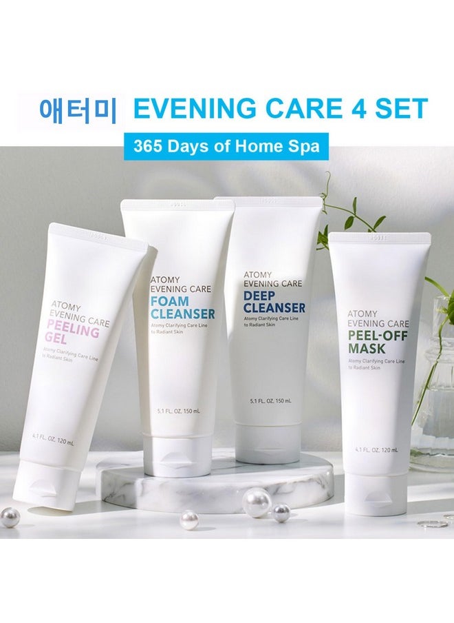 GASHINA STORY - Atomy Evening Care 4 Set Evening Care Foam Cleanser + Deep Cleanser + Peeling Gel + Peeloff Mask - Image 1