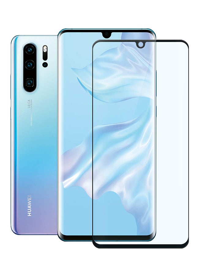 DUSALA 3D Dot Matrix Tempered Glass Screen Protector For Huawei P30 Pro Clear/Black - Image 1