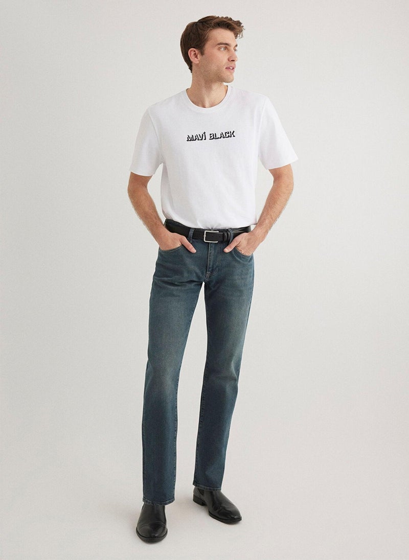 Mavi Black Printed White T-Shirt - Image 2