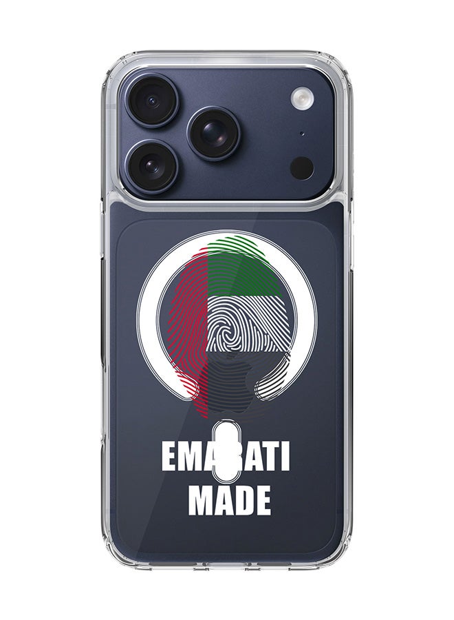 Stylizedd Classic Clear MagSafe Case for iPhone 17 Pro , Hybrid Soft Case Flexible Edges Anti Drop TPU PC Gel Thin Transparent Cover [ Designed for iPhone 17 Pro ] - Emarati Made