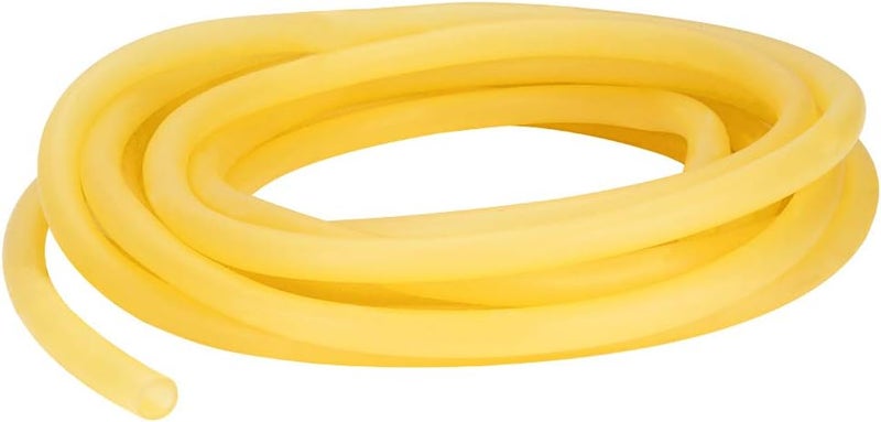 stonylab Rubber Tubing, Pure Latex Amber Tubing Natural Rubber Tube with 9/16 inch OD 2/5 inch ID Highly Elastic and Strong, 19.6 Feet - Image 1