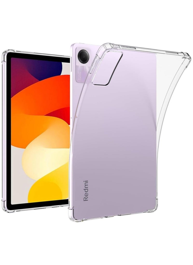Generic Compatible with Xiaomi Redmi Pad SE 11 Inch Clear Case - 2023 Release, Shockproof, Flexible Cover, Anti-Scratch Transparent TPU Protective Shell for REDMIPAD SE  - Image 1